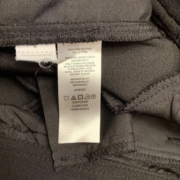 Ann Taylor Loft Tie Belted Trousers Size 00 Petite Black - Picture 6 of 6